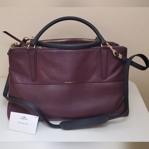 COACH Borough large Calfskin Handbag Leather Shoulder Satchel bag Tote Bag